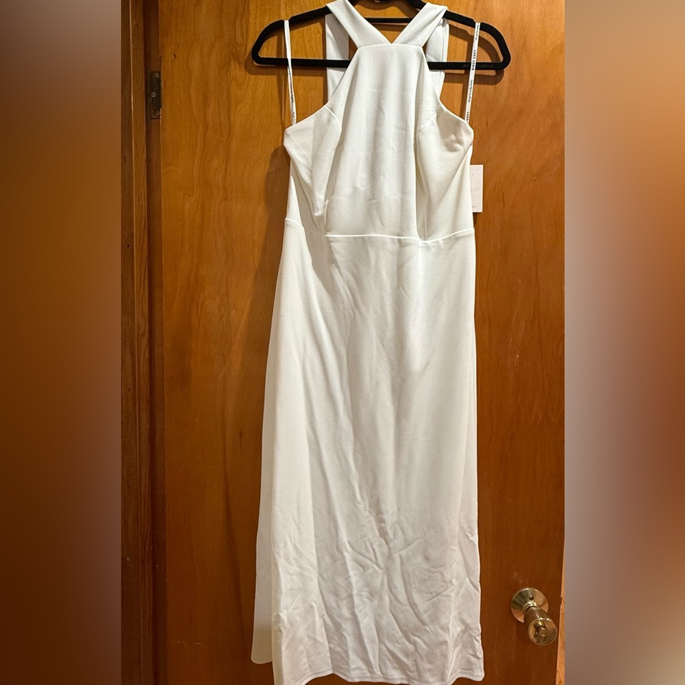 Birdy Grey Elegant White Sleeveless Dress